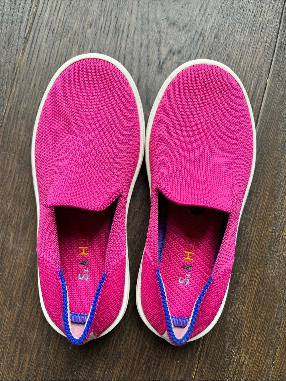 Rothy's Kids Slip-On Sneakers - Bright Pink size 11